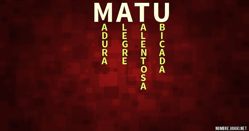 Acróstico matu