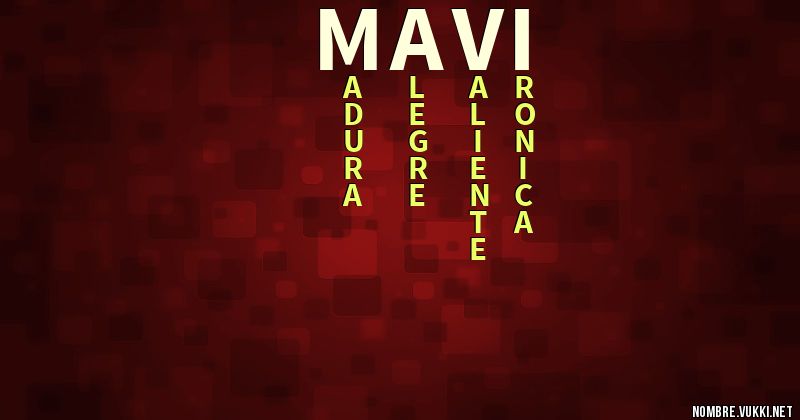 Acróstico mavi