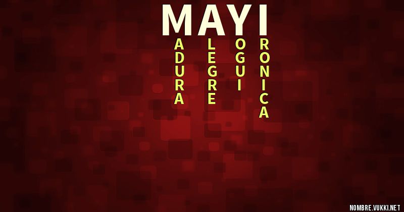 Acróstico mayi