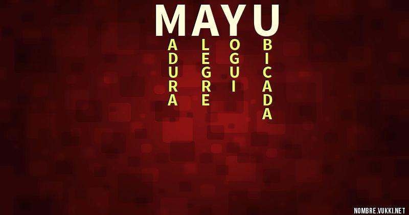 Acróstico mayu