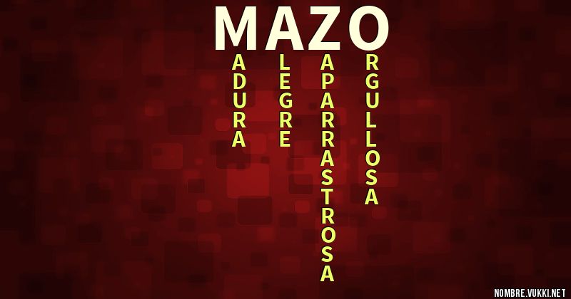 Acróstico mazo