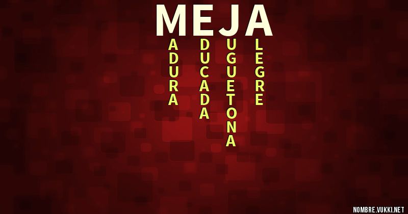 Acróstico meja