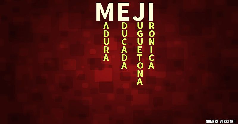 Acróstico meji