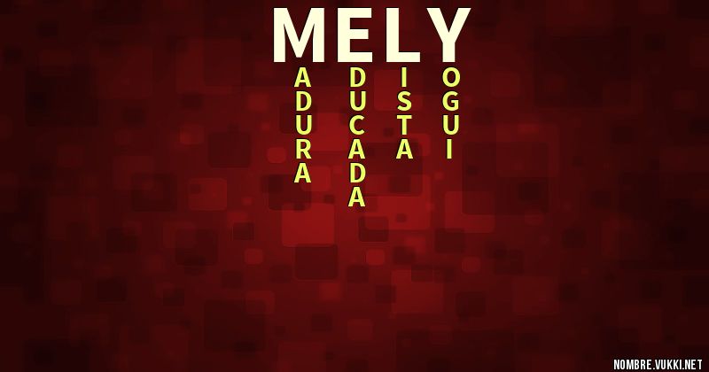 Acróstico mely