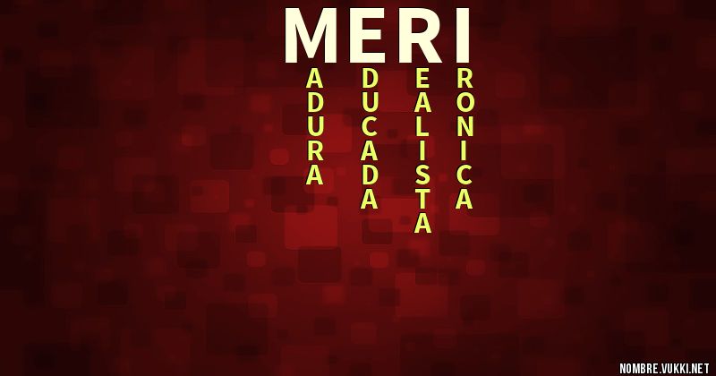 Acróstico meri