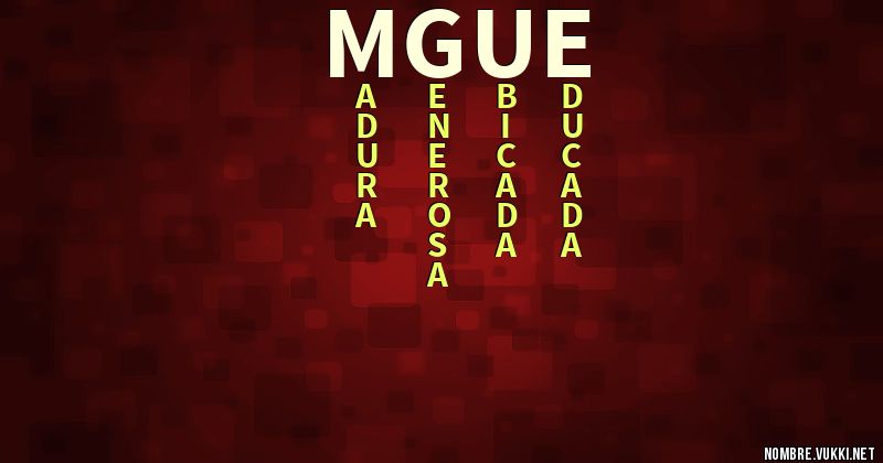 Acróstico mgue