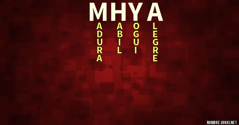 Acróstico mhya