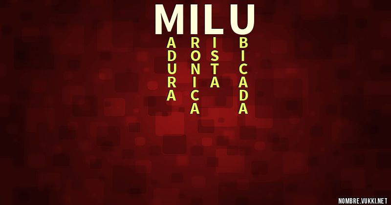 Acróstico milú