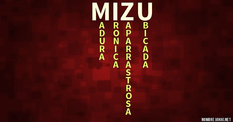 Acróstico mizu
