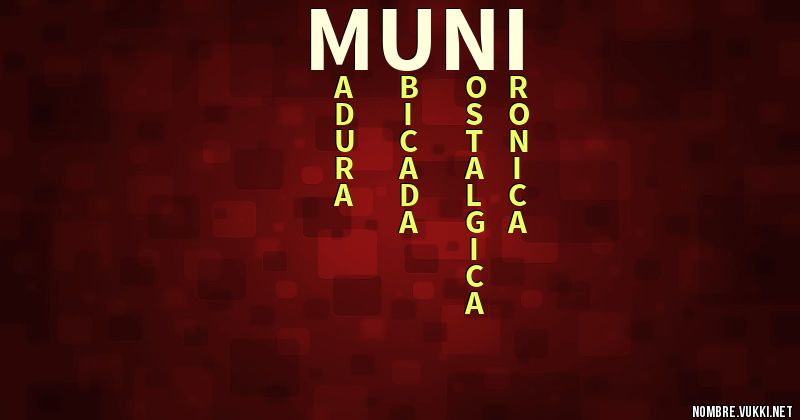 Acróstico muni