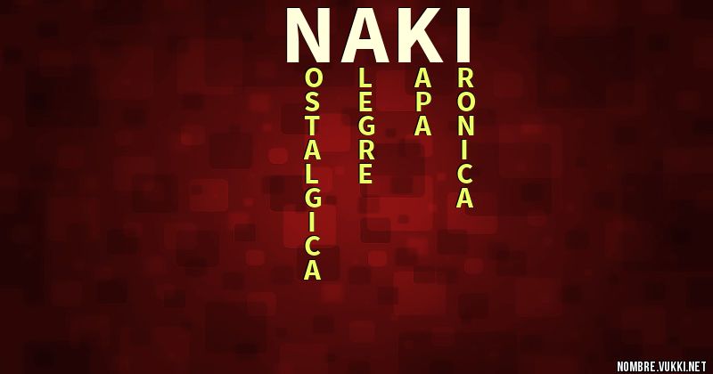 Acróstico naki