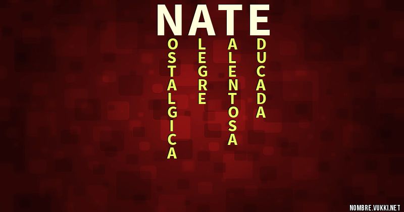 Acróstico nate