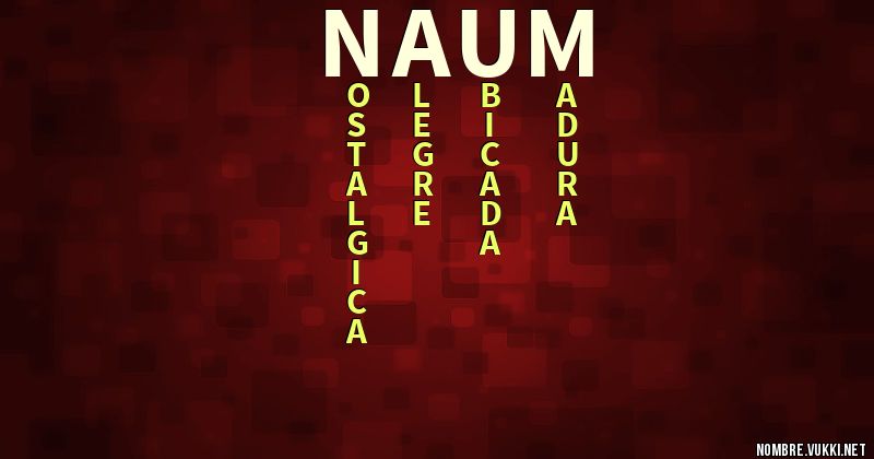 Qué significa naum