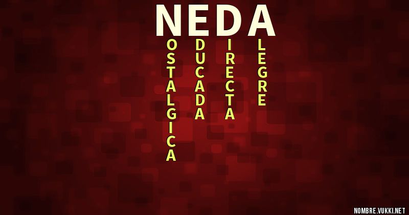 Acróstico neda