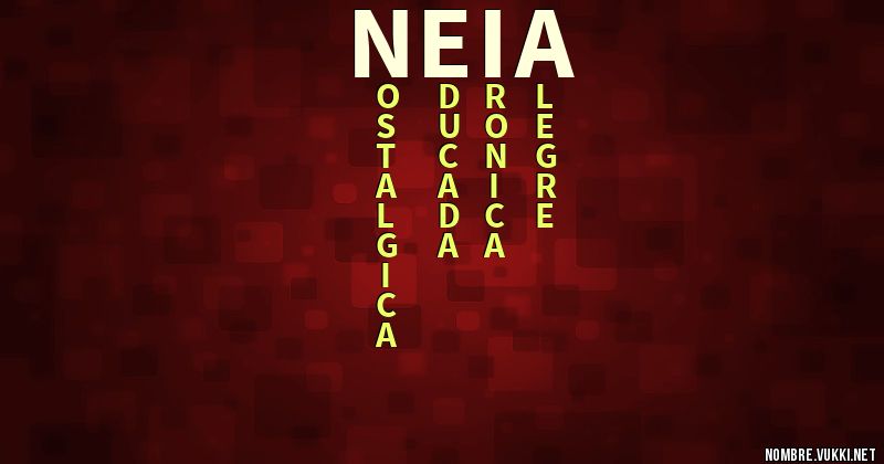 Acróstico neia