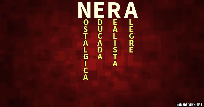 Acróstico nera