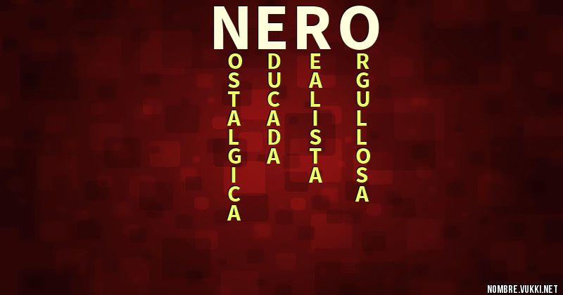 Acróstico nero