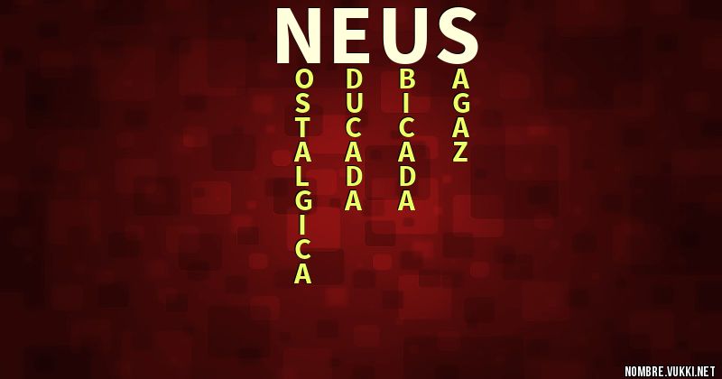 Acróstico neus