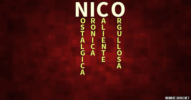 Qué significa nico