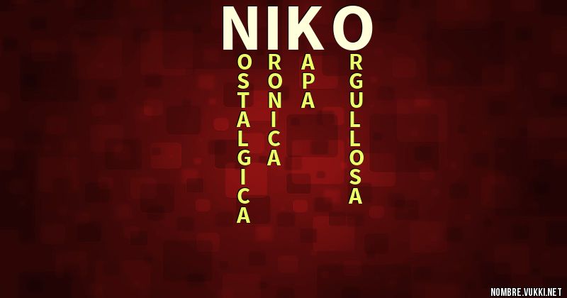 Acróstico niko
