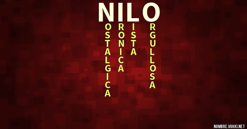 Acróstico nilo