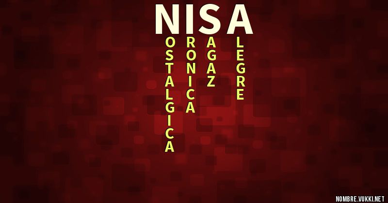 Acróstico nisa