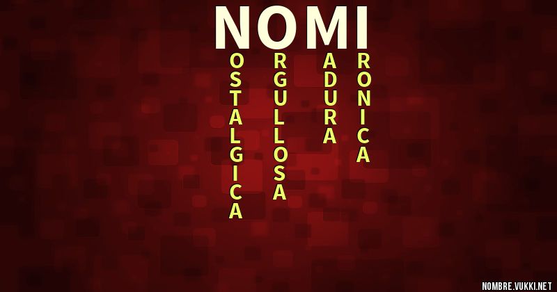 Acróstico nomi