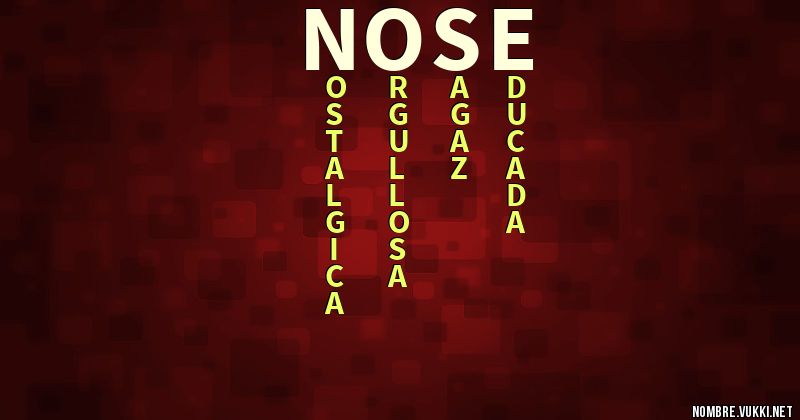 Acróstico nose