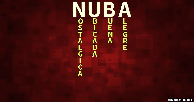 Acróstico nuba