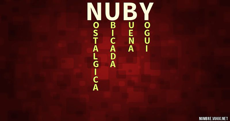 Acróstico nuby