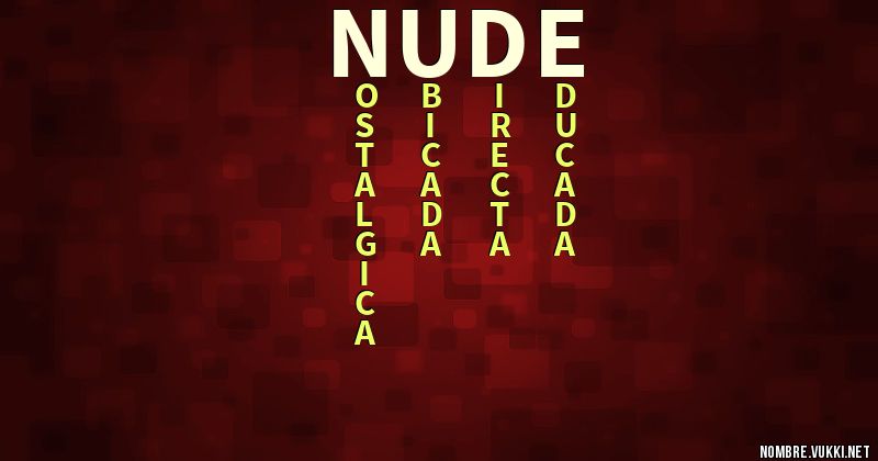 Acróstico nude