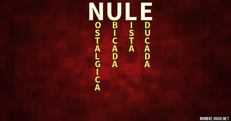 Acróstico nule