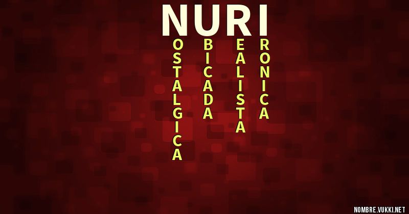 Acróstico nuri