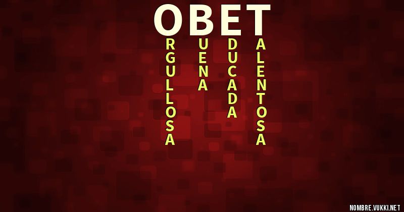 Acróstico obet