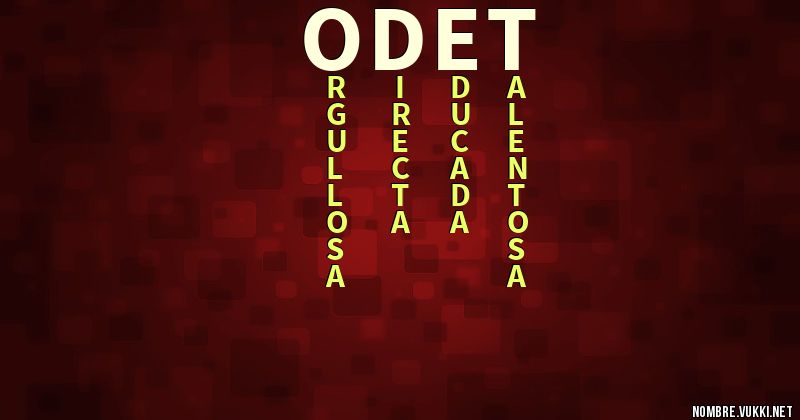 Acróstico odet