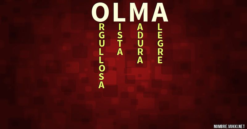 Acróstico olma
