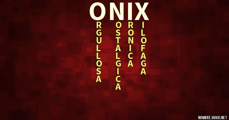 Acróstico onix