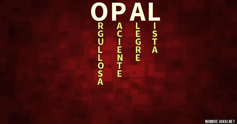Acróstico opal
