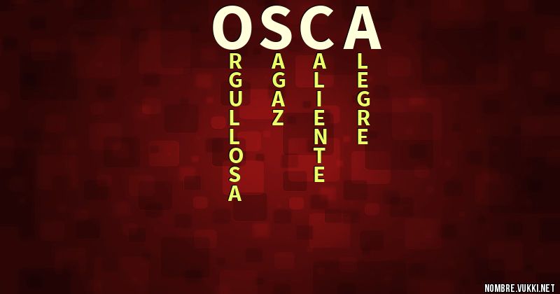 Acróstico osca