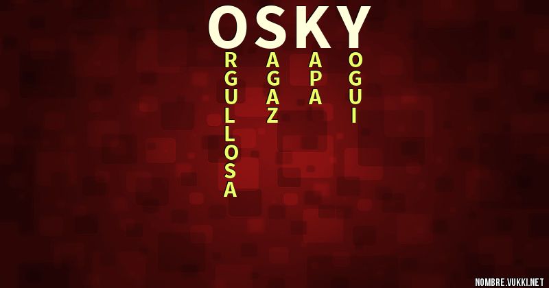 Acróstico osky