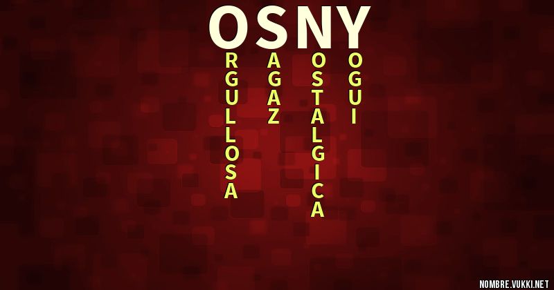 Acróstico osny