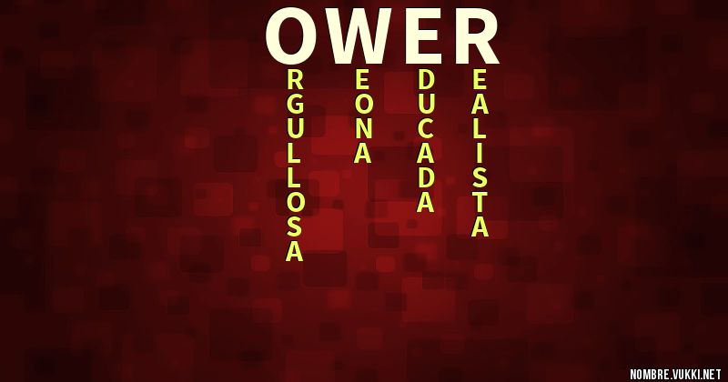 Acróstico ower