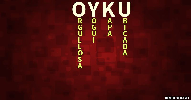 Acróstico oyku