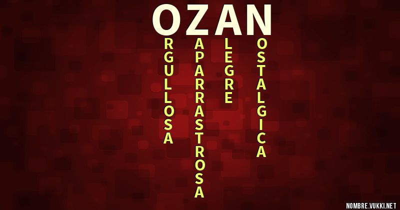 Acróstico ozan