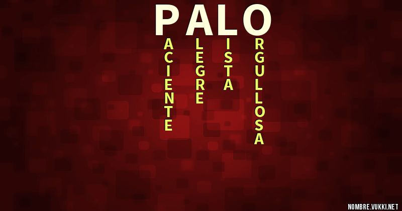 Acróstico palo