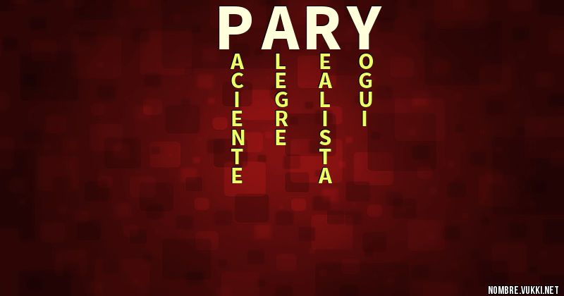 Acróstico pary
