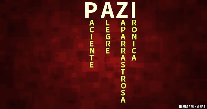 Acróstico pazi