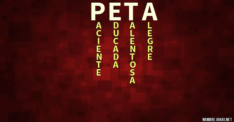 Acróstico peta