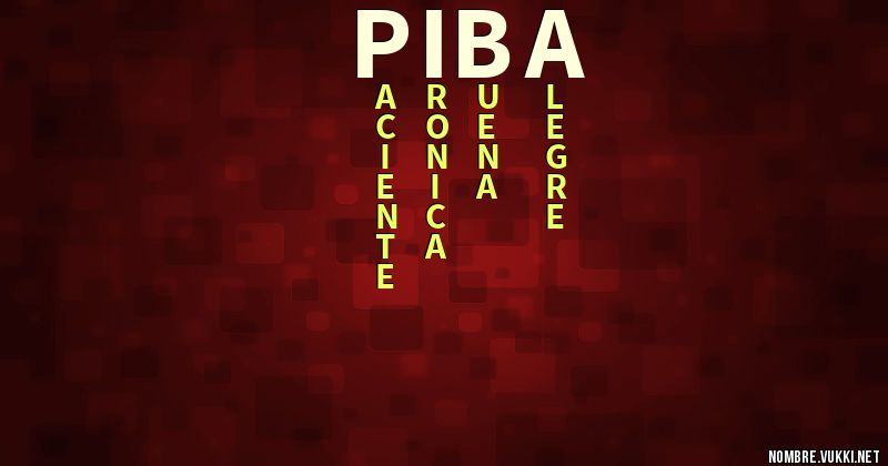 Acróstico piba