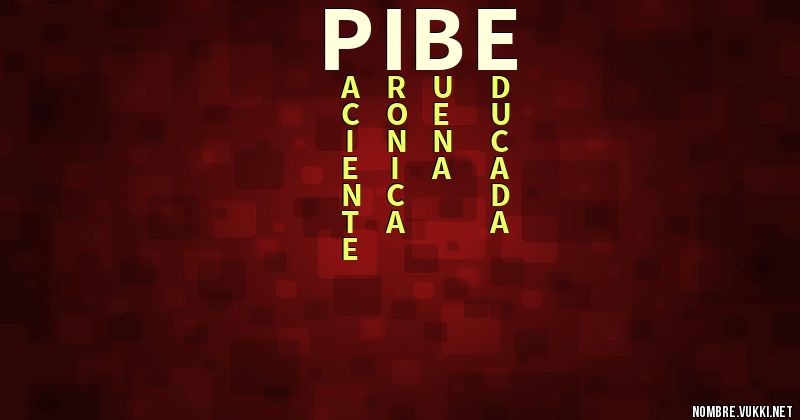 Acróstico pibe